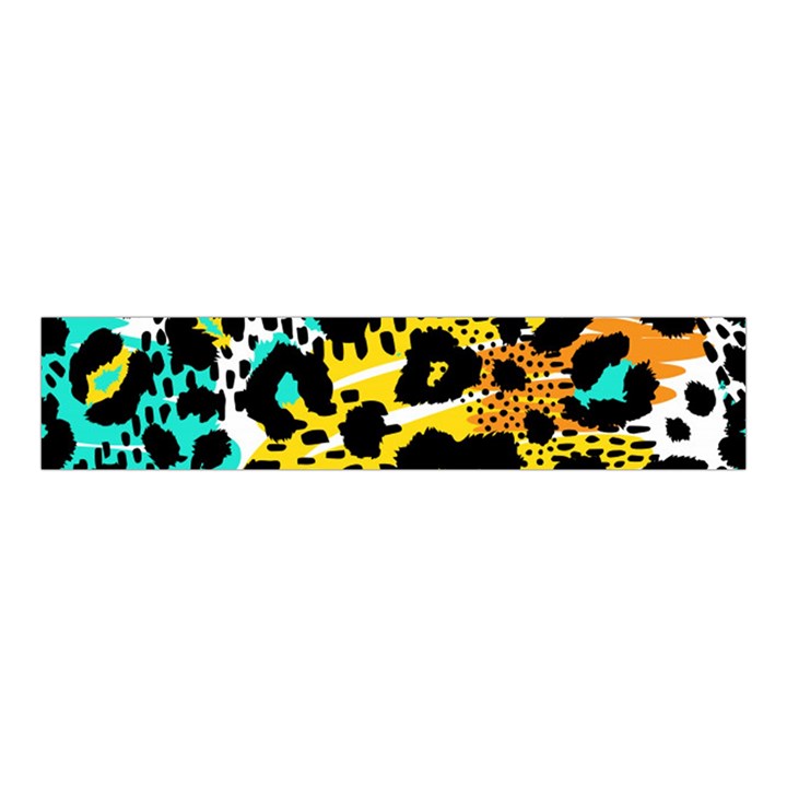 Seamless Leopard Wild Pattern Animal Print Velvet Scrunchie