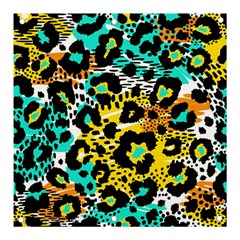 Seamless Leopard Wild Pattern Animal Print Banner And Sign 3  X 3  by Simbadda