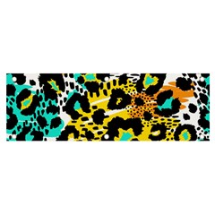 Seamless Leopard Wild Pattern Animal Print Banner And Sign 6  X 2  by Simbadda