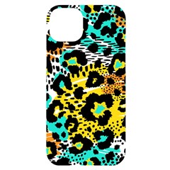 Seamless Leopard Wild Pattern Animal Print Iphone 14 Plus Black Uv Print Case