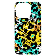 Seamless Leopard Wild Pattern Animal Print Iphone 14 Pro Black Uv Print Case