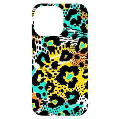 Seamless Leopard Wild Pattern Animal Print Iphone 14 Pro Max Black Uv Print Case