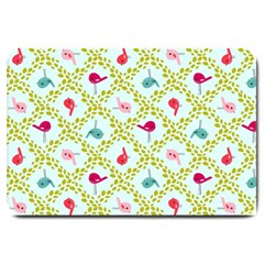 Birds Pattern Background Large Doormat by Simbadda