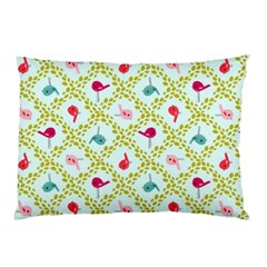 Birds Pattern Background Pillow Case (two Sides) by Simbadda