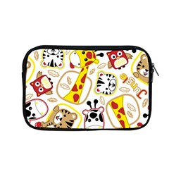 Vector Seamless Pattern Nice Animals Cartoon Apple Macbook Pro 13  Zipper Case by Simbadda