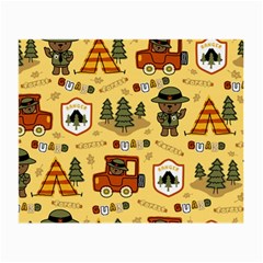 Seamless Pattern Funny Ranger Cartoon Small Glasses Cloth (2 Sides) by Simbadda