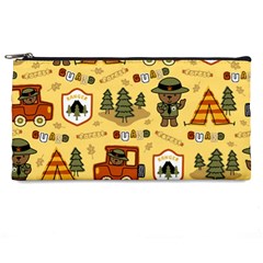 Seamless Pattern Funny Ranger Cartoon Pencil Case by Simbadda