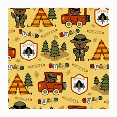 Seamless Pattern Funny Ranger Cartoon Medium Glasses Cloth (2 Sides) by Simbadda