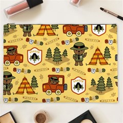 Seamless Pattern Funny Ranger Cartoon Cosmetic Bag (xxl) by Simbadda