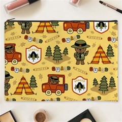 Seamless Pattern Funny Ranger Cartoon Cosmetic Bag (xxxl) by Simbadda