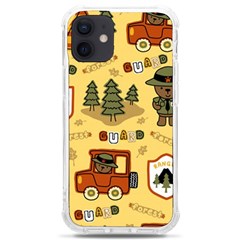 Seamless Pattern Funny Ranger Cartoon Iphone 12 Mini Tpu Uv Print Case	 by Simbadda