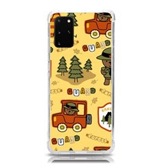 Seamless Pattern Funny Ranger Cartoon Samsung Galaxy S20plus 6 7 Inch Tpu Uv Case by Simbadda