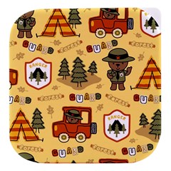 Seamless Pattern Funny Ranger Cartoon Stacked Food Storage Container by Simbadda