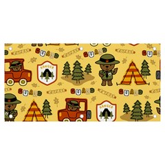 Seamless Pattern Funny Ranger Cartoon Banner And Sign 6  X 3  by Simbadda