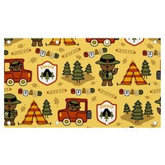 Seamless Pattern Funny Ranger Cartoon Banner And Sign 7  X 4  by Simbadda