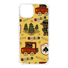 Seamless Pattern Funny Ranger Cartoon Iphone 13 Tpu Uv Print Case by Simbadda