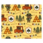 Seamless Pattern Funny Ranger Cartoon Premium Plush Fleece Blanket (Small) 50 x40  Blanket Front