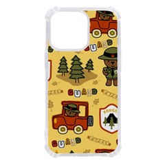 Seamless Pattern Funny Ranger Cartoon Iphone 13 Pro Tpu Uv Print Case