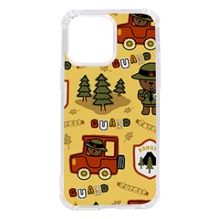 Seamless Pattern Funny Ranger Cartoon Iphone 14 Pro Max Tpu Uv Print Case by Simbadda