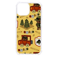 Seamless Pattern Funny Ranger Cartoon Iphone 13 Mini Tpu Uv Print Case by Simbadda