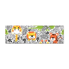 Seamless Pattern With Wildlife Cartoon Sticker (bumper) by Simbadda