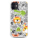 Seamless Pattern With Wildlife Cartoon iPhone 12/12 Pro TPU UV Print Case Front