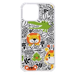 Seamless Pattern With Wildlife Cartoon Iphone 13 Pro Max Tpu Uv Print Case