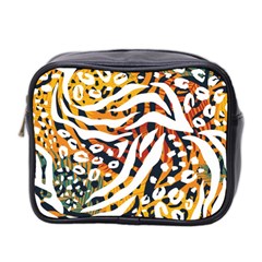 Abstract Geometric Seamless Pattern With Animal Print Mini Toiletries Bag (two Sides) by Simbadda