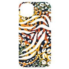 Abstract Geometric Seamless Pattern With Animal Print Iphone 14 Plus Black Uv Print Case