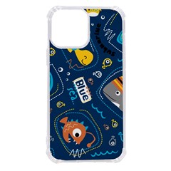 Seamless Pattern Vector Submarine With Sea Animals Cartoon Iphone 13 Pro Max Tpu Uv Print Case