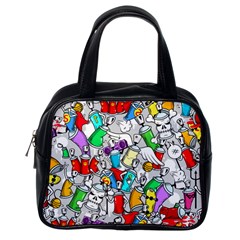 Graffiti Characters Seamless Pattern Classic Handbag (one Side) by Simbadda