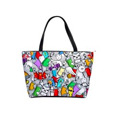 Graffiti Characters Seamless Pattern Classic Shoulder Handbag