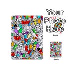 Graffiti Characters Seamless Pattern Playing Cards 54 Designs (Mini) Front - Spade2