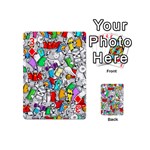 Graffiti Characters Seamless Pattern Playing Cards 54 Designs (Mini) Front - Diamond3