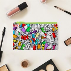 Graffiti Characters Seamless Pattern Cosmetic Bag (xs) by Simbadda