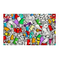 Graffiti Characters Seamless Pattern Banner and Sign 5  x 3 