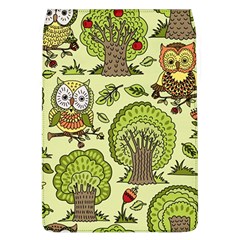 Seamless Pattern With Trees Owls Removable Flap Cover (l) by Simbadda