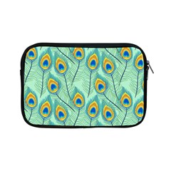 Lovely Peacock Feather Pattern With Flat Design Apple Ipad Mini Zipper Cases by Simbadda