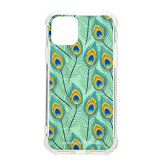 Lovely Peacock Feather Pattern With Flat Design Iphone 11 Pro 5 8 Inch Tpu Uv Print Case by Simbadda