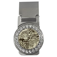 Four Hand Drawn City Patterns Money Clips (cz)  by Simbadda