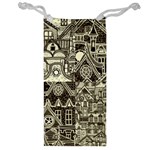 Four Hand Drawn City Patterns Jewelry Bag Front