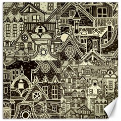 Four Hand Drawn City Patterns Canvas 12  X 12  by Simbadda