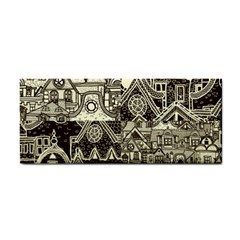 Four Hand Drawn City Patterns Hand Towel by Simbadda