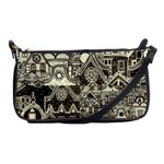 Four Hand Drawn City Patterns Shoulder Clutch Bag Front