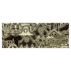 Four Hand Drawn City Patterns Banner And Sign 8  X 3  by Simbadda