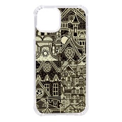 Four Hand Drawn City Patterns Iphone 14 Tpu Uv Print Case