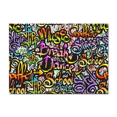 Graffiti Word Seamless Pattern Sticker A4 (10 Pack) by Simbadda