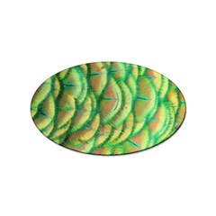 Beautiful Peacock Sticker Oval (100 Pack) by Simbadda