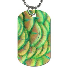 Beautiful Peacock Dog Tag (two Sides) by Simbadda