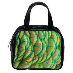 Beautiful Peacock Classic Handbag (one Side) by Simbadda